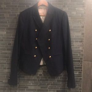 Banana Republic Double-Breasted Navy Jacket